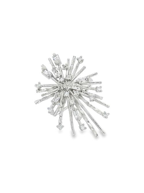 Firework crystal ring GOCCIAZZURRA JEWELS | ANFIREWORKRODIOBIANCO